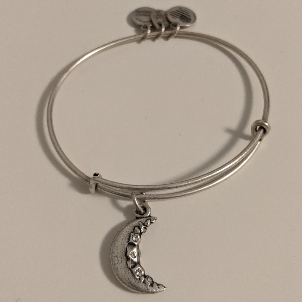 ALEX AND ANI Crescent Moon Bangle